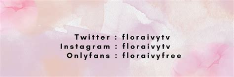 floraivy OnlyFans Leaks 2025