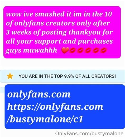 bustymalone OnlyFans Leaks 2025