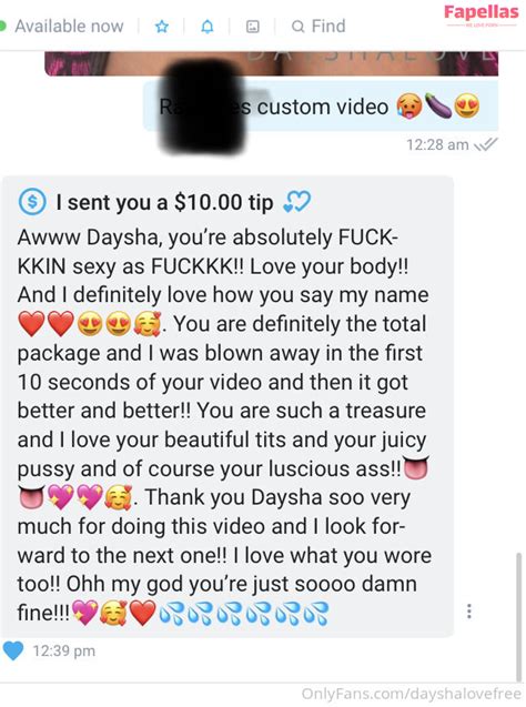 dayshalovefreepromo OnlyFans Leaks 2025