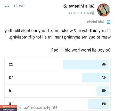sulis_minerva OnlyFans Leaks 2025