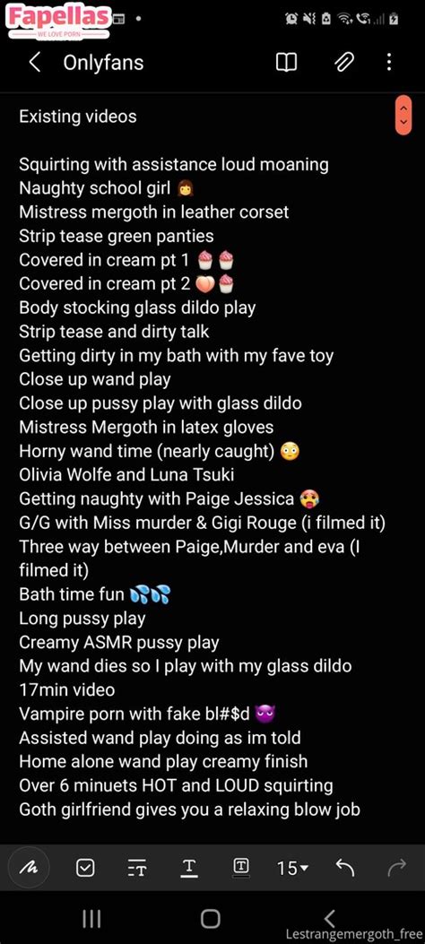 lestrangemergoth_free OnlyFans Leaks 2025