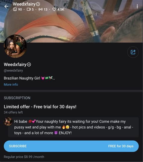 weedxfairy OnlyFans Leaks 2025
